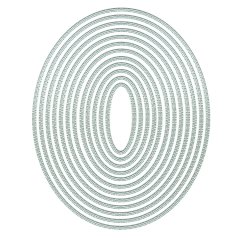 Presscut Cutting Nesting Dies - Stitch Dot Ovals (12pcs)
