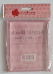 Clear Acrylic Block-Medium 76mm x 100mm