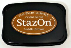 Staz-on Ink Pad Saddle Brown 