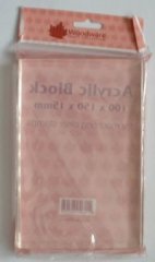 Clear Acrylic Block-Large 100mm x 150mm