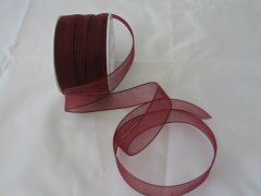 Organza Ribbon 15mm- Burgundy