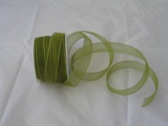 Organza Ribbon 15mm- Olive Green