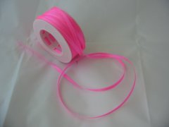 Satin Ribbon 3mm- Bright Pink
