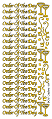 Order of the Day Outline Sticker GOLD