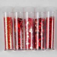 Glitter and Flitter Set of 5 Test Tube Pack- Valentine