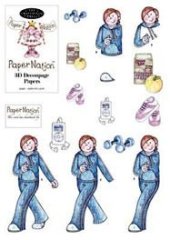 *SALE* Jolly Nation 3D Decoupage - Keep Fit Lady  Was £0.73  Now £0.38