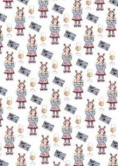 Jolly Nation A4 Backing Paper - Turkey Lady White *Buy One Get One FREE*