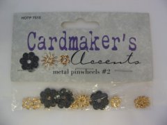 Cardmaker's Accents Metal Pinwheels #2