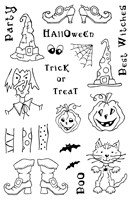 Woodware Clear Stamp Set - Trick or Treat