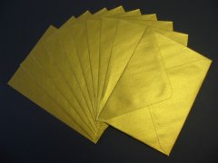 Kanban Envelopes C6 10 Pack- PEARLESCENT GOLD