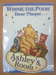 *SALE* Winnie The Pooh & Friends  Name Plaque - Ashley