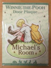 *SALE*  Winnie The Pooh Name Plaque - Michael