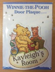 *SALE*  Winnie The Pooh & Friends Name Plaque - Kayleigh