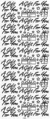 Anita's Outline Stickers ' A gift for you' Gold