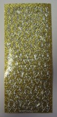  Outline Sticker Hearts-Glitter Gold/Silver