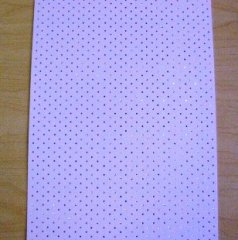 Kanban A4  Foiled Card Chic Dots - White