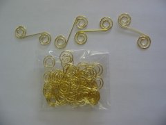 Woodware Swirly Clips -Gold