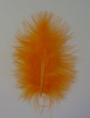 Fluffy Marabou Feathers -Orange