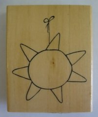Anita's Wooden Stamp- Sun