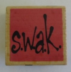 *SALE* Trimcraft Wooden Stamp-SWAK