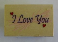 *SALE* Design Objectives Wooden Stamp - I Love You