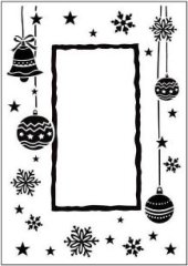 Crafts Too Embossing Folder - Happy Christmas Frame
