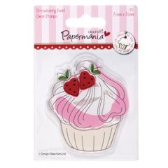 *SALE* Papermania Little Cake Shoppe Mini Clear Stamp -Strawberry Swirl Was £2.00, Now £1.35