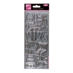 Anita's Outline Stickers - Handbags and Gladrags - Silver