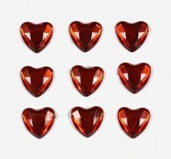 Craft Creations Red Mirror  Hearts (C238)