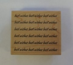 *SALE* Hobby Art  Wooden Stamp-Best Wishes