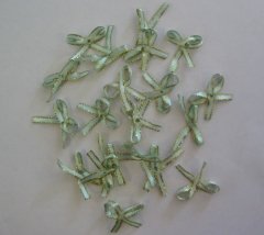 Anita's Decorative Embellishments - Mint/Gold Edge Vintage Bows-*BUY ONE GET ONE FREE*