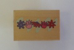 *SALE* Design Objectives Wooden Stamp - Flower Border