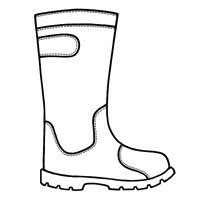 Woodware Clear Stamp -Wellies
