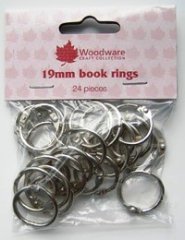 Woodware Book Rings-3/4" (19mm) Silver