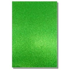 Dovecraft A4 Glitter Card - Green 220gsm