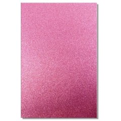 Dovecraft A4 Glitter Card - Princess Pink 220gsm