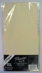 Premier Blank 5X5 Cards/Envelopes Deckled Ivory  (10 pack) 