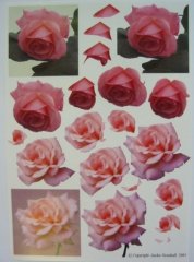 Jackie Henshall 3D Decoupage - Roses Pink