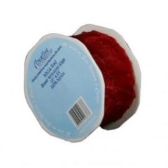 Creative Expressions Sheer Wrinkled Edge Ribbon - Red