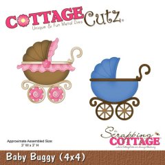 *SALE* CottageCutz Die -Baby Buggy (Pram)
