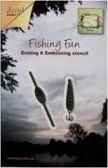 Joy Crafts Cutting and Embossing Stencil -Fish Hooks