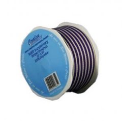 Grosgrain Stripe Ribbon Purple/Ivory 37mm(1 1/2" Wide) x Approximately 4.5 Metres