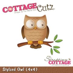 *SALE* CottageCutz Die -Stylized Owl  Was £17.50  Now £8.99