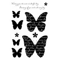Woodware Clear Stamp -Butterfly Medley