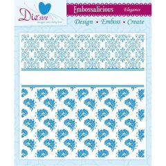 Crafters Companion 8 X 8 Embossalicious Embossing Folder -Elegance