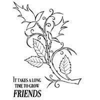 Woodware Clear Stamp - Rose Buds