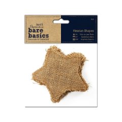 Papermania Bare Basics - Hessian Shape Pack - STAR
