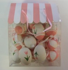 Hanging Eggs in a Gift Box - Pink (pk 24)