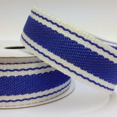 Twill Tape Ribbon 22mm -Stripe Denim