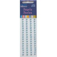 Mark Richards Self Adhesive Pearls- 5mm Baby Blue